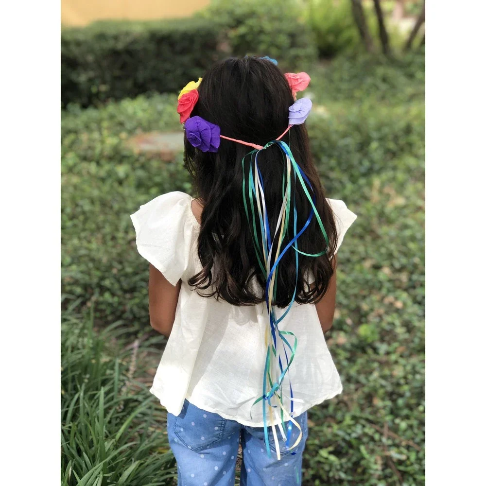 Mexican Printed Virgencita White Top for Girls - Picture 4 of 6